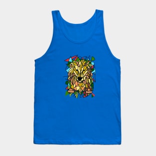 Stained glass lion Tank Top